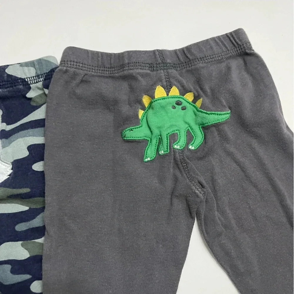 Carters • 3 Pack Baby Pants Appliqué Bottom Animals